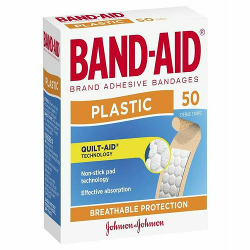 Band-Aid Plastic Strips 50pk