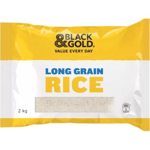 Black & Gold White Long Grain Rice 2kg