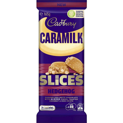 Cadbury Caramilk Hedgehog Slices Chocolate Block 165g