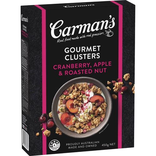 Carmans Gourmet Clusters Cranberry, Apple & Roasted Nut 450g