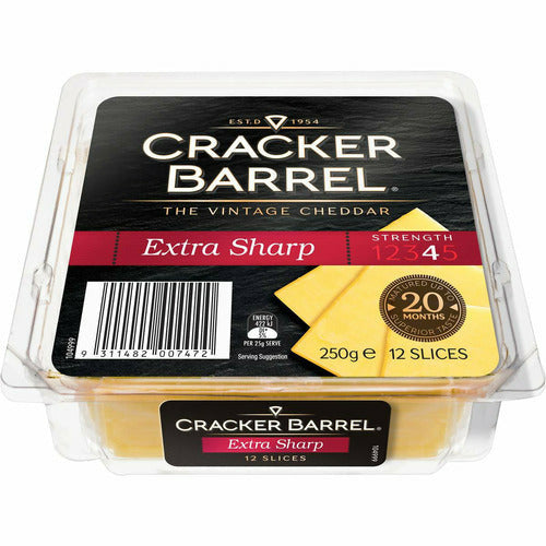 Cracker Barrel Slice Extra Sharp 250g