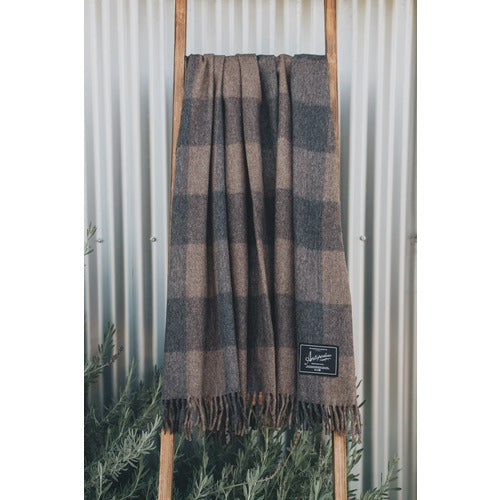 Antipodean Collection Picnic Check Blankets | Ash