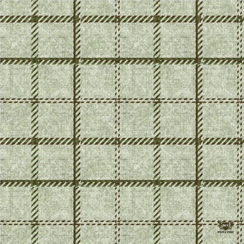 Byron & Yorke Green Plaid Square Wax Paper - 20 pack