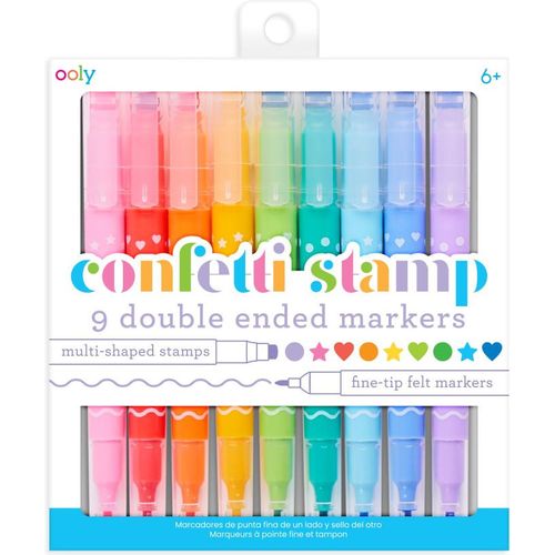 ooly Confetti Stamp Double End Markers