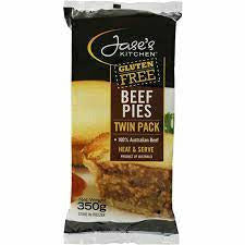 Jase's GF Beef Pies 350g 2 pack