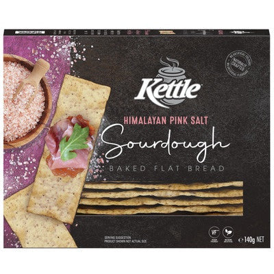 Kettle Sourdough Crackers Himalayan Salt 140g