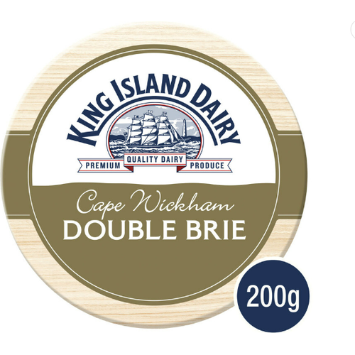 King Island Cape Wickham Double Brie 200g