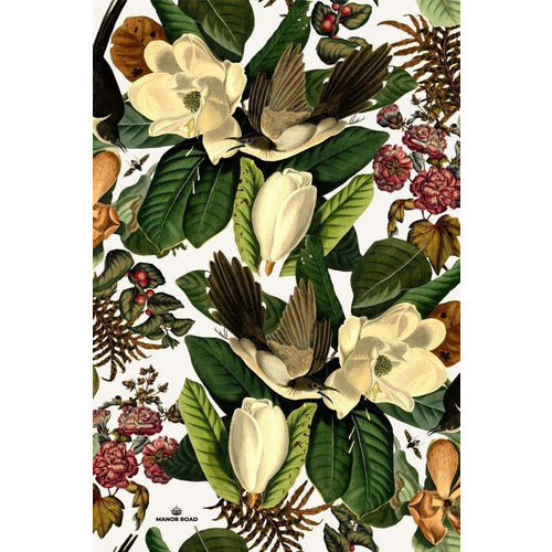 Manor Road Microfiber Tea Towel - Magnolia Blooms