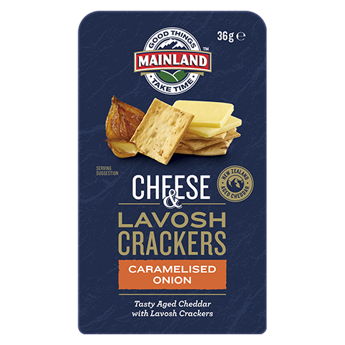 Mainland Cheese & Lavosh Crackers Caramelised Onion 36G