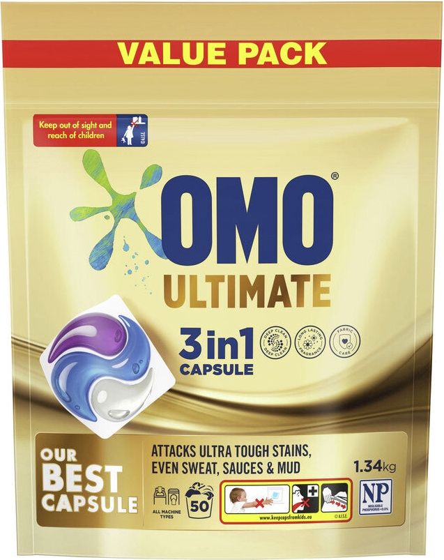 OMO Ultimate 3 In 1 Capsules 50 Pack