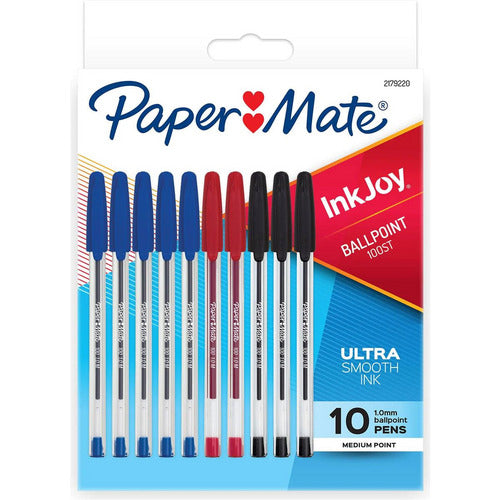 Paper Mate Inkjoy Ballpoint Pen Assorted 10 Pack
