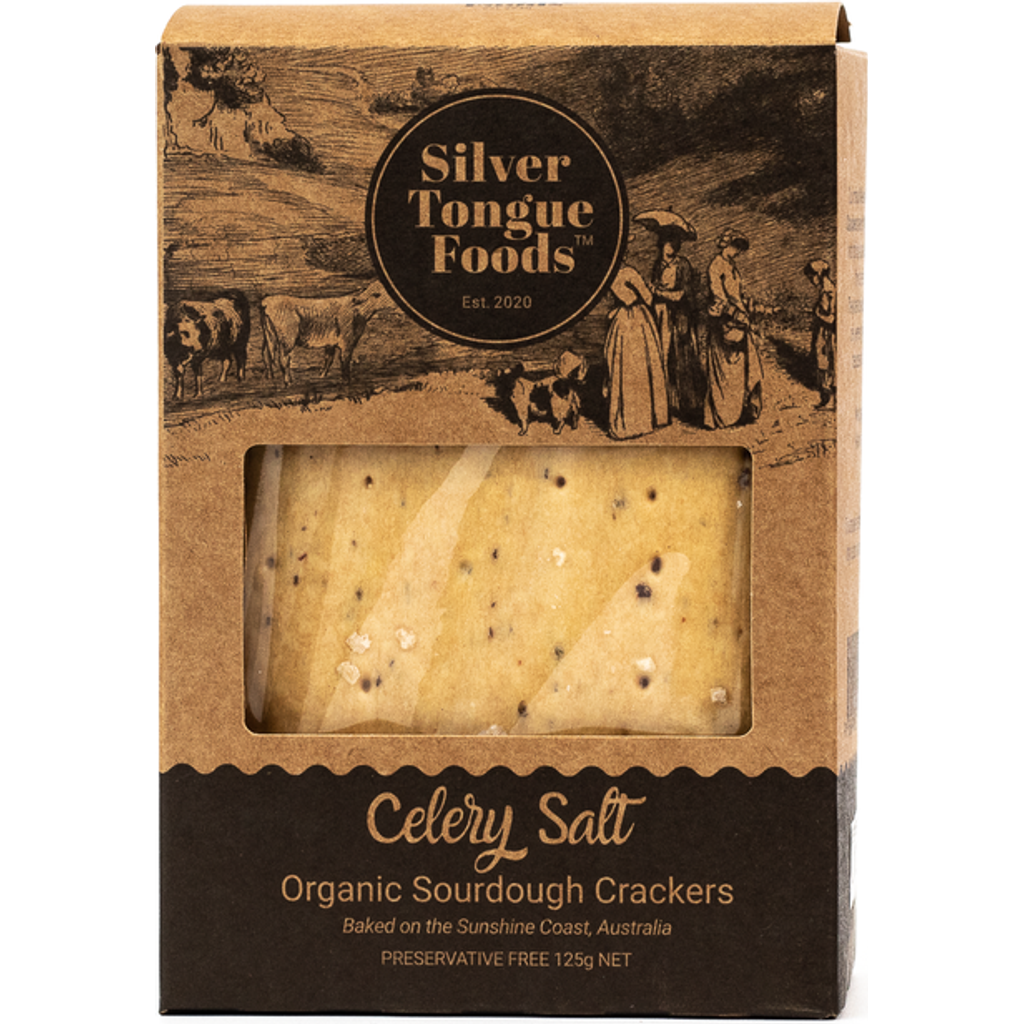 Celery Salt Sourdough Crackers