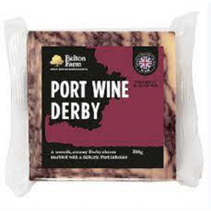 Belton Farm Port Wine Derby Cheese 180g