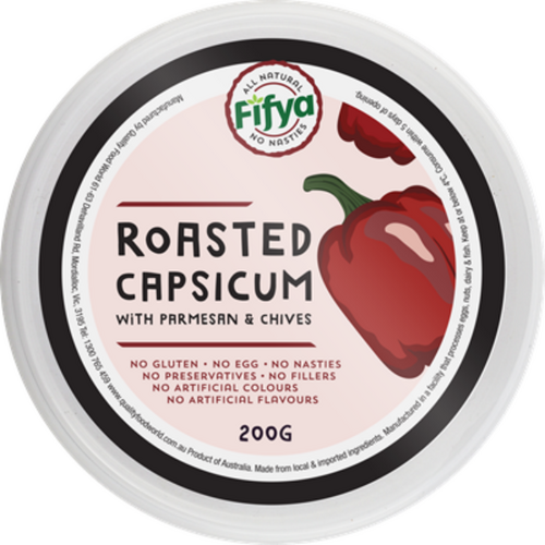 Fifya Roasted Capsicum Parmesan & Chive Dip 200g
