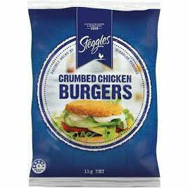 Steggles Crumbed Chicken Burgers 1 kg