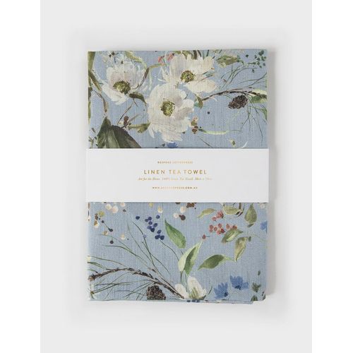 Bespoke Letterpress English Garden Tea Towel