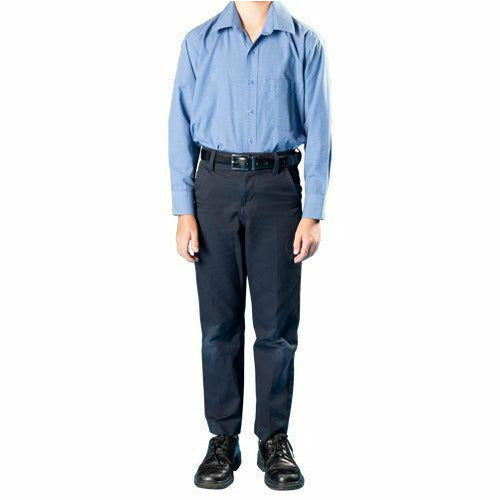 trousers junior navy elastic waist