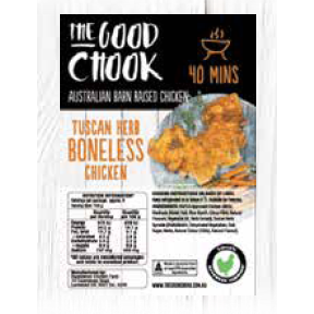 The Good Chook Tuscan Herb Boneless Chicken p/kg