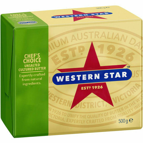 Western Star Unsalted Butter Block 500g