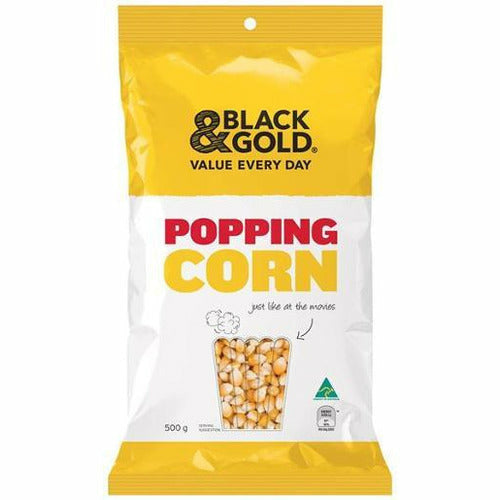 Black & Gold Popping Corn 500g