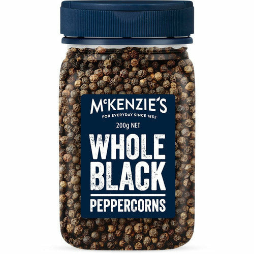 McKenzie's Whole Black Pepper Corns 200g