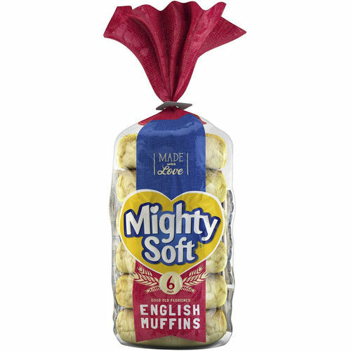 Mighty Soft English Muffins Pk 6