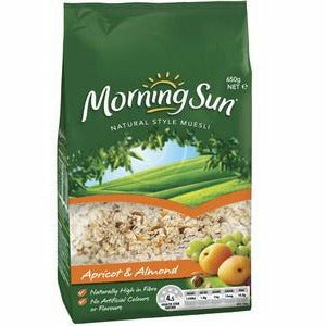 Morning Sun Natural Apricot & Almond Muesli 650g