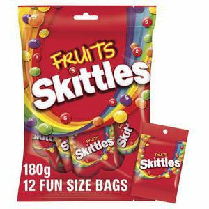 Skittles Fruits Lollies Party Share Bag 12pc 180g