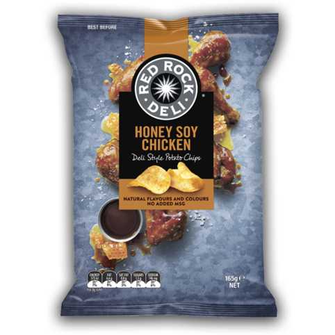 Red Rock Deli Potato Chips 165g - Honey Soy Chicken