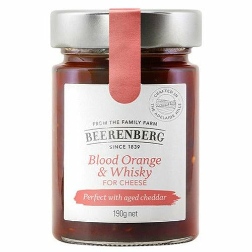 Beerenberg Blood Orange & Whiskey for Cheese 190g