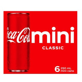 Coca Cola Classic Mini Cans 6 x 250ml