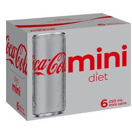 Coca Cola Diet Mini Cans 6 x 250ml