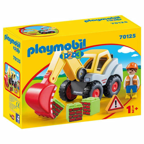 Playmobil 1.2.3 Shovel Excavator