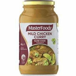 Masterfoods Sauce Slow Cooker Chicken Curry Mild 490g