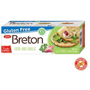 Breton Biscuit Gluten Free  Herb & Garlic 135g