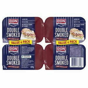 Don Double Smoked Sliced Ham 4 Pack 400g