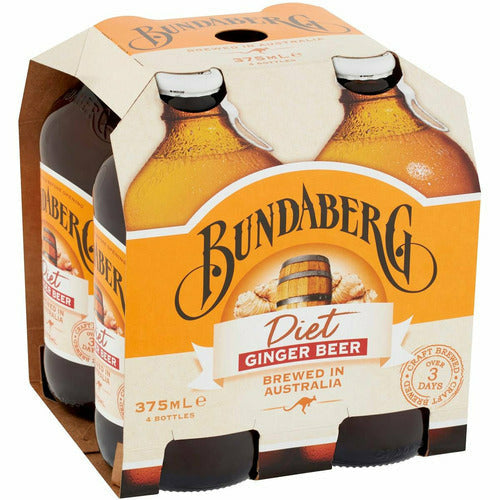 Bundaberg Diet Ginger Beer 4x375ml