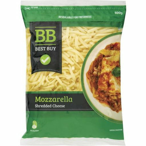 Best Buy Mozzarella Cheese Shredded 500g