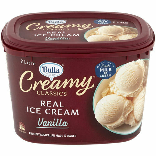 Bulla Creamy Classics Ice Cream 2lt - Vanilla