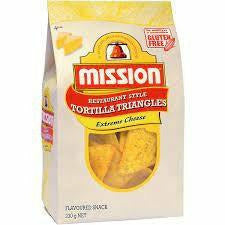Mission Tortilla Triangles Extreme Cheese 230g