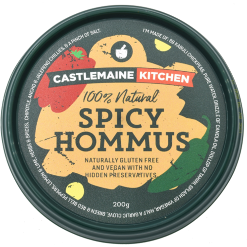 Castlemaine Dips 200g - Spicy Hommus