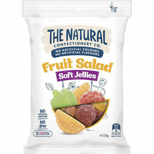 The Natural Confectionery Co Fruit Salad Soft Jellies 220g