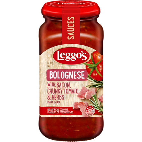 Leggo's Bacon Chunky Tomato & Herbs Pasta Sauce 500g