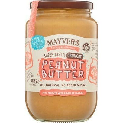 Mayvers Natural Crunchy Peanut Butter 882g