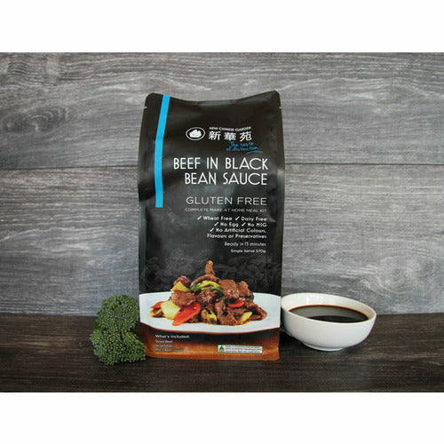 New Chinese Garden Beef in Black Bean Sauce GF meal 570g