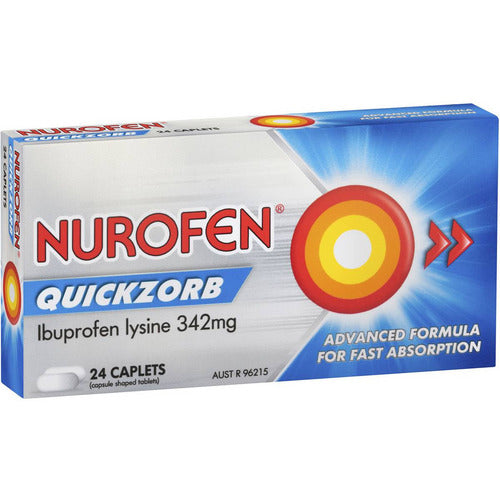 Nurofen Quickzorb Caplets 24 Pack