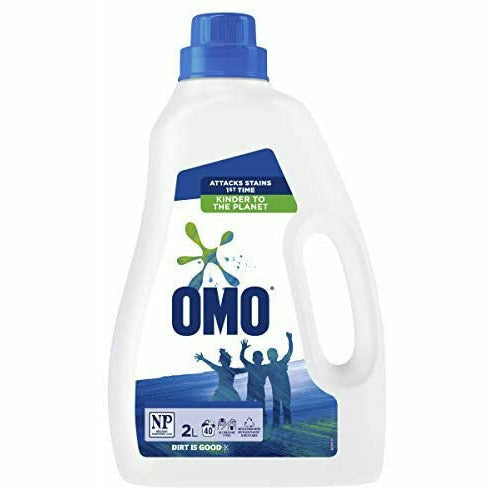 Omo Active Clean Laundry Liquid Detergent Front & Top Loader 2L