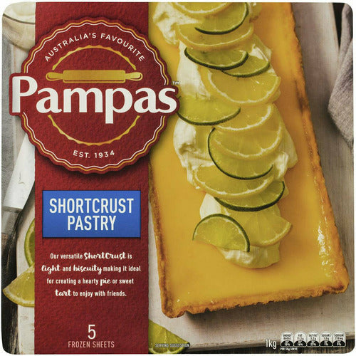 Pampas Shortcrust Pastry 5 Sheets 1kg