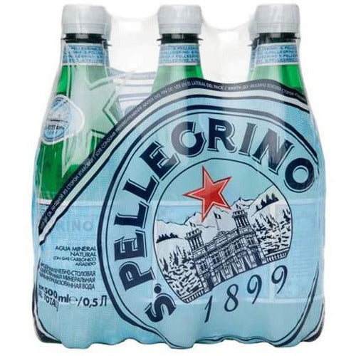 San Pellegrino Sparkling Mineral Water 6 x 500ml
