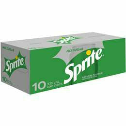Sprite No Sugar Lemonade Multipack Cans 375ml x 10 Pack